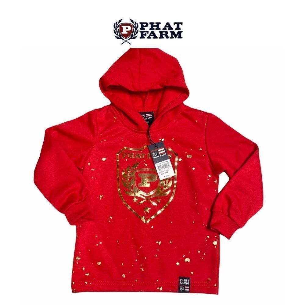 New with Tags! Phat‎ Farm Logo Hoodie Sz 24 Months